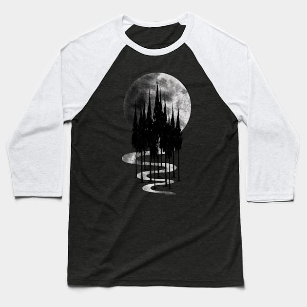 Moon River Baseball T-Shirt by WisperzWaltz